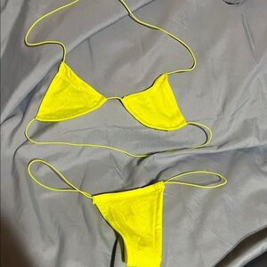 Neon Yellow Bikini Set